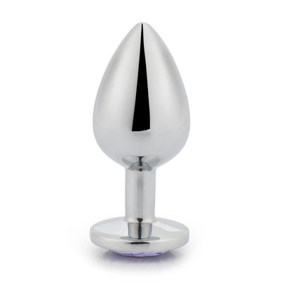 Hot Sale Silver Anal Plug Metal with Jewel Cheap Anal Sex Toys dilator Small Crystal anal butt plug for women