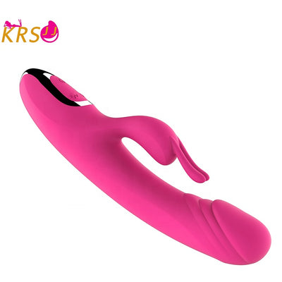 KRSJJ Silicone ABS waterproof Double motor 12-frequency Simulation penis vibration certificate vagina sex toys women vibrator