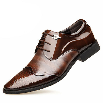 Hot sale luxury rubber sole business formal dress leather office shoes for man