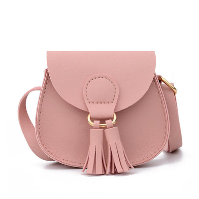 baby summer clothing ladies gifts women girls fashion small shoulder leather kid jelly bag solid tassel handbag