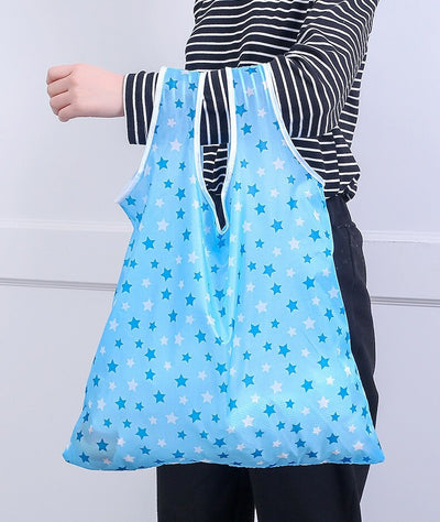 Handy Shopping Bag Tote Pouch Reusable Storage Hand Bags Foldable Eco Friendly Waterproof Beach Bags W9562 - goldylify.com