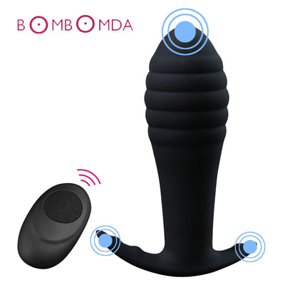 Vibrierende Anal Butt Plug Erwachsene Sex Spielzeug Für Männer Prostata Massage Medizinische Silikon Anal Dildo Vibrator Für Frauen Vagina Stimulator