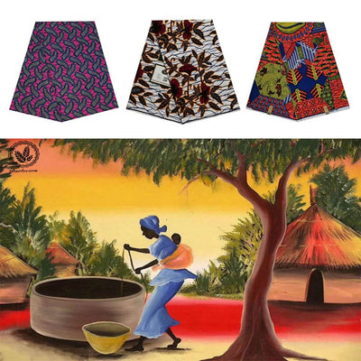 2019 The lastest designs african wax cotton veritable dutch print in fabric in africa woman hot sale high quality - goldylify.com