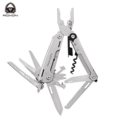 ROXON S801S outdoor multi tool 16in 1 tactical pliers screwdrive camping survival equipment edc pocket tool self defense weapon - goldylify.com