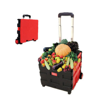 65L Outdoor Camping Equipment Picnic Box Sports Basketball Fishing Pull Rod Vehicle Supermarket Foldable Shopping Luggage Cart - goldylify.com