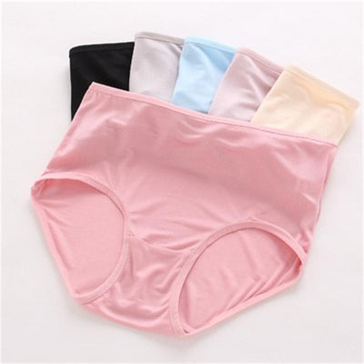 100% Silk Waist Lady Briefs Fine Casual Pants Underwear Knitted Fabric 42 Needle - goldylify.com