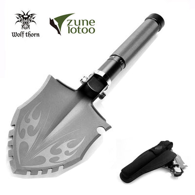 Zune Lotoo WolfThorn Outdoor Folding Camping Survival Shovel,Military Equipment, For Tactical Backpacking Hiking Car Emergency - goldylify.com