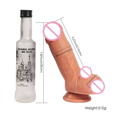 2 pcs free shipping sex products clit big stimulator dildo 2016 strapless dildo 7 inch sex toy penis with suction cup