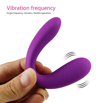 Tragbare Mini U Form G-spot Anal Doppel-kopf Dildo Vibrator Sex Spielzeug für Frauen Paar Klitoris Stimulator vagina Pussy Massager