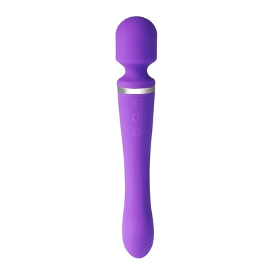Two ends wand massager female vagina vibrator sex toy pictures medical silicone women sex toy AV006 USD charge