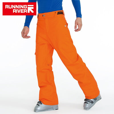RUNNING RIVER Brand Winter Men Ski Pants Size S - 3XL Waterproof Windproof Warm Snow Man Outdoor Sports Pants #T3171 - goldylify.com