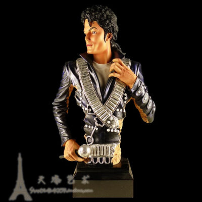 American Music Famous Star Singer Resin Mike Jackson Figures Large Sculpture Ornaments Home Bar Decoration Business Gift - goldylify.com