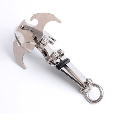 Multifunctional Stainless Steel Survival Gear Magnetic Folding Grappling Hook Climbing Claw Outdoor Camping equipment Tool - goldylify.com