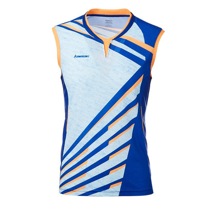 Kawasaki Breathable Badminton Shirt Tennis T-shirts Men Clothes Sports Shirt Quick Drying V-Neck Sleeveless For Male ST-T1014 - goldylify.com