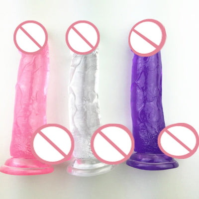 XL, L, M, S 4 Größe Künstliche Dildos Kristall Penis Simulation Penis Pferd Dildos G Spot Massage Stecker Masturbator Sex Spielzeug für Frauen