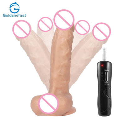 E-fast Realistic Dildo Vibrator for Women Masturbation Vibrating Dildo with Remote Control for Women Sex Toys New pattern