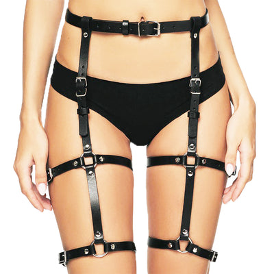 Sexy Harness Woman Leather Harness Belts Female Sex Leg Harness Adjustable BDSM Bondage LP-001