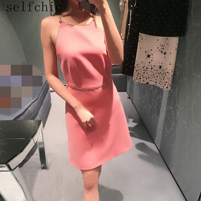 pink dress woman 2020 sexy backless dresses runway party vestidos female - goldylify.com