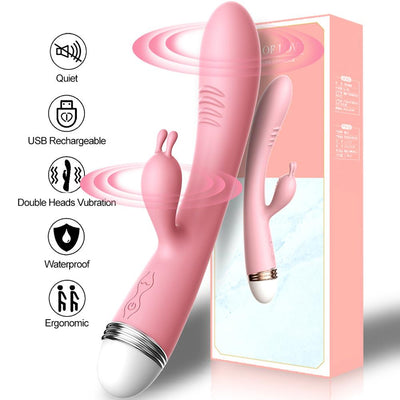 Starke Dildo Vibrator G-Spot Kaninchen Vibrator Klitoris Stimulator Vaginal Pussy Massager Sex Spielzeug für Frauen Weibliche Masturbation