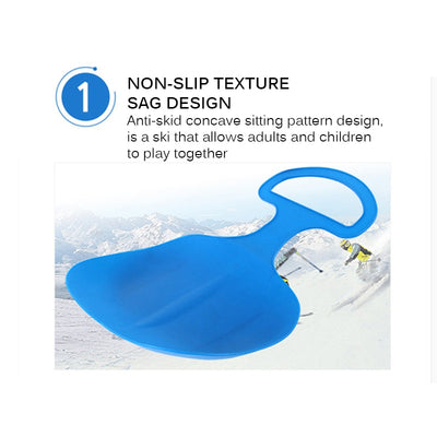 Kids Skiing Sled Snowboard Sleds Winter Outdoor Sport Thick Plastic Boards Sand Grass Sled Snow Luge Ski Skating Children Gift - goldylify.com