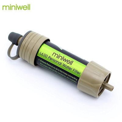 Miniwell water filter system with 2000 Liters filtration capacity for outdoor sport camping emergency survival tool - goldylify.com