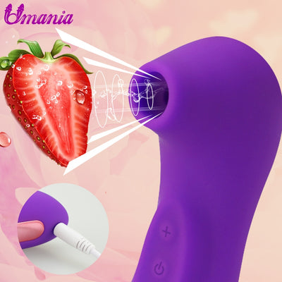 Saugen Vibrator Clit Sucker, Spielzeug für Erwachsene Zunge Vibrierende Nippel Vibratoren für Frauen Oral Vagina Stimulator USB Sex Spielzeug