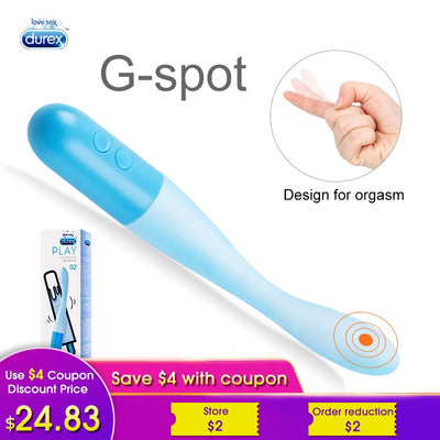 Durex G Spot Vibratoren Weiche Massage für Frauen Anal Vibrator Geschwindigkeit Stimulieren Intime Klitoris Sex Masturbator Erwachsene Spielzeug Shop