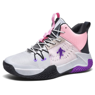 Basketball Shoes Breathable Cushioning Non-Slip Wearable Sports Shoes Gym Training Athletic Basketball Sneakers for Women