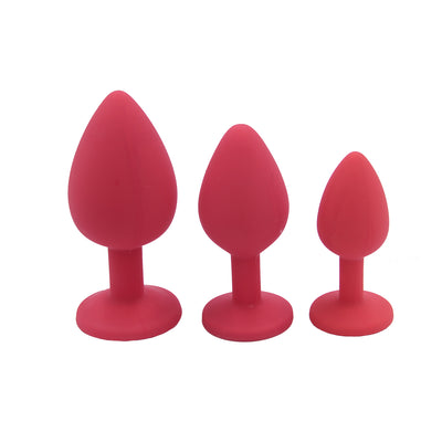 3pcs Factory Online Direct Sale Custom Available Silicone Butt Plug Anal Sex Toys anal sex toys
