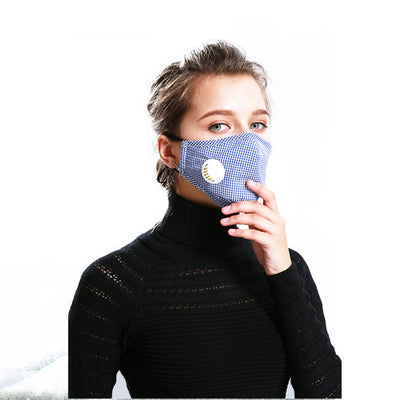 Tcare Anti Pollution N95 Mouth Mask Dust Respirator Washable Reusable Masks Cotton Unisex Mouth Muffle for Allergy/Asthma/Travel - goldylify.com