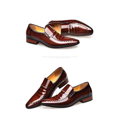 men's quality original leather business dress shoes