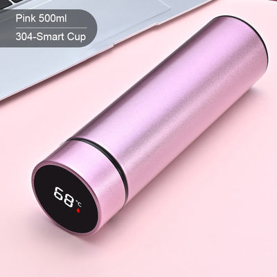 Intelligent Stainless Steel Thermos Bottle Temperature Display Vacuum Flasks Portable Travel Coffee Tea Thermos термос 500ml