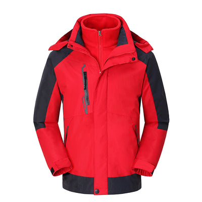 New product wholesale three - in - one stormwear overalls winter ski clothing down jacket winter