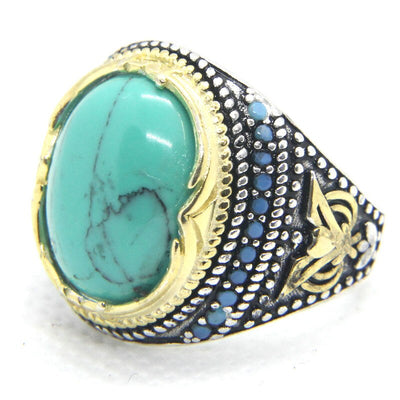 Size 6-12 Newest Design 925 Sterling Silver Green Eye Ring S925 Fashion Jewelry Green Stone Cool Silver Ring - goldylify.com