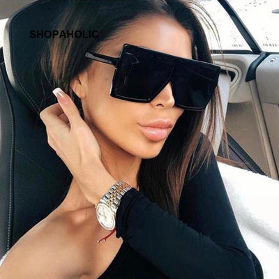 Sonnenbrille Platz Frauen Sonnenbrille Weiblichen Brillen Brillen Kunststoff Rahmen Klare Linse UV400 Schatten Mode Fahr Neue