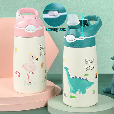 400ml Stainless Steel Thermos Mug Cup for Children Portable Keep Warm Cold Water Bottle for Winter Kids Boy Girl Christmas Gift