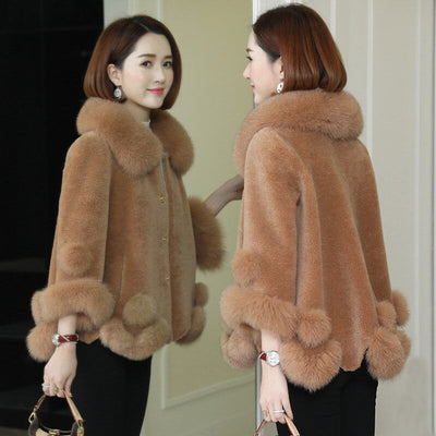  Winter Warm New Sheep Overcoat Female Fake Faux Shaggy Fur Coats For Oversize Coat Women Fashion Short Teddy Jacket Female Furs