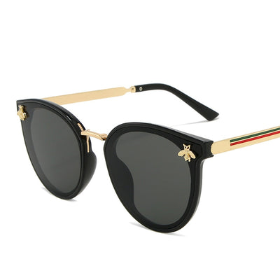 2020 luxus bee Mode für frauen Sonnenbrille Männer Platz Marke Design Sonnenbrille Oculos Retro männlichen eisen