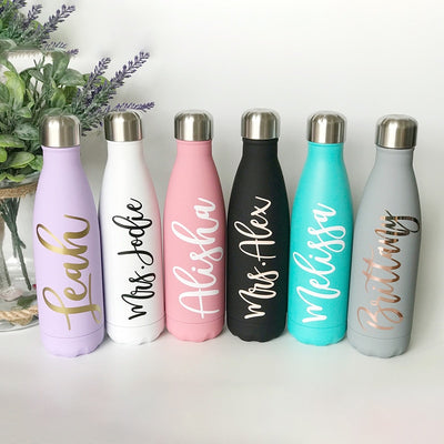 Stainless Steel Thermos Bridesmaid Cup Bachelorette Party Gifts Favors Proposal 500ml Water Bottle