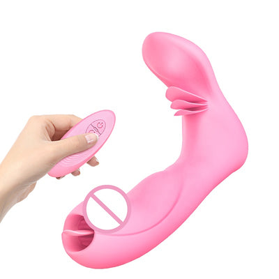 Heating Wearable Vibrating Panties Sex toy Tongue Licking Clit Vibrator Remote control G Spot Clitoris stimulator Sex toy