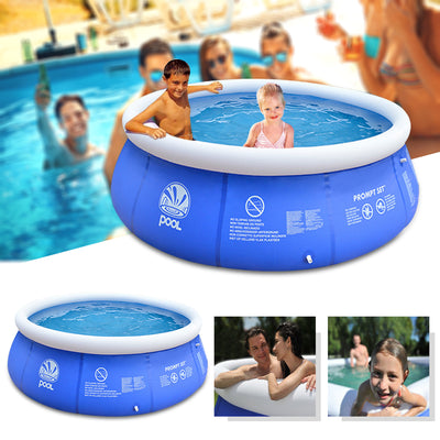 2.4x0.63m/2.4x0.76m/3.0x0.76m/3.6x0.76m Blue Above Ground Inflatable Swimming Pool Family Play Bathtub Water Pool Inflatable Pool For Garden Adults Kids