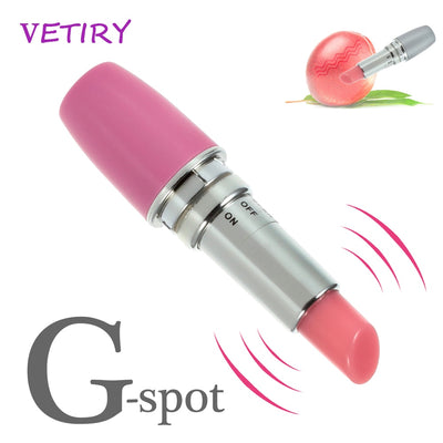 VETIRY Lipsticks Vibrator Mini Bullet Vibrator G-spot Massager Clitoris Stimulator Magic Wand Sex Toys for Woman Masturbation - goldylify.com