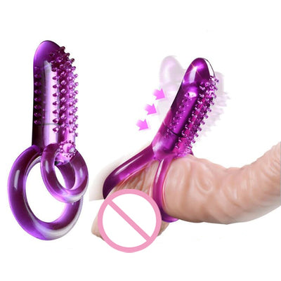 Sex Shop Penis Toys Clitoris Vibrators For Women Clitoral Stimulator Double Ring Cock Male Dildo Strapon Bullet Vibrator Massage - goldylify.com