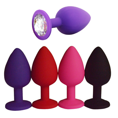 S/M/L 100%Silicone Butt Plug Anal Plugs Unisex Sex Stopper 3 Different Size Adult Toys for Men/Women Anal Trainer For Couples SM - goldylify.com