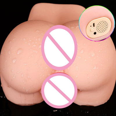 Sex Toys for Men 3D Realistic Fake Ass Real Vagina Anal Male Masturbator Pocket Pussy Intelligent Voice Vibrating Vaginal Anus - goldylify.com
