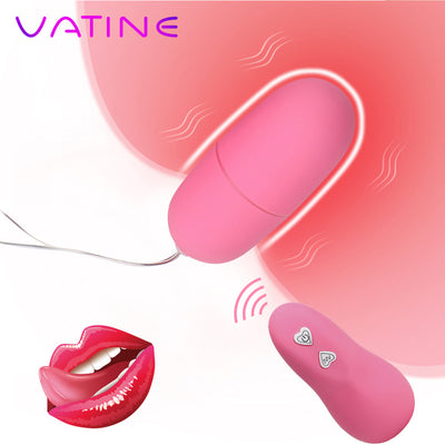 VATINE Powerful Vibrating Egg Bullet Vibrator Multispeed Wireless Remote Control Silicone Adult Sex Toys for Women Sex Products - goldylify.com