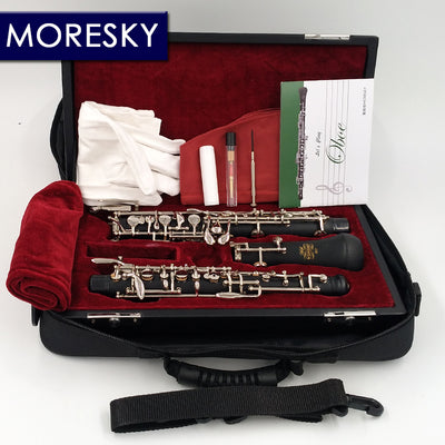 MORESKY Professional C Key Oboe Semi-automatic Style Cupronickel nickelplate MORESKY Oboe S01 - goldylify.com