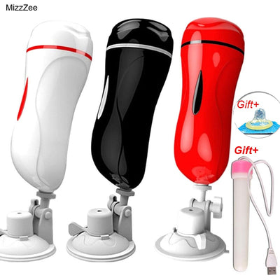 MizzZee Dual Channel Vagina Real Pussy Vibrator Sex Toys for Men Masturbator for Man Oral Sex Machine Vibrador Hombre Blowjob - goldylify.com