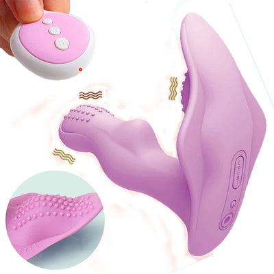 Wearable Butterfly Dildo Vibrator Adult Sex Toys for Women G Spot  Clitoris Stimulator  Wireless Remote Control Vibrator Panties - goldylify.com