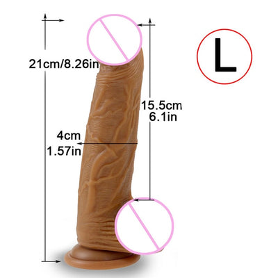 Skin feeling Realistic Dildo soft Liquid silicone Huge Big Penis With Suction Cup Sex Toys for Woman Strapon Female Masturbation - goldylify.com